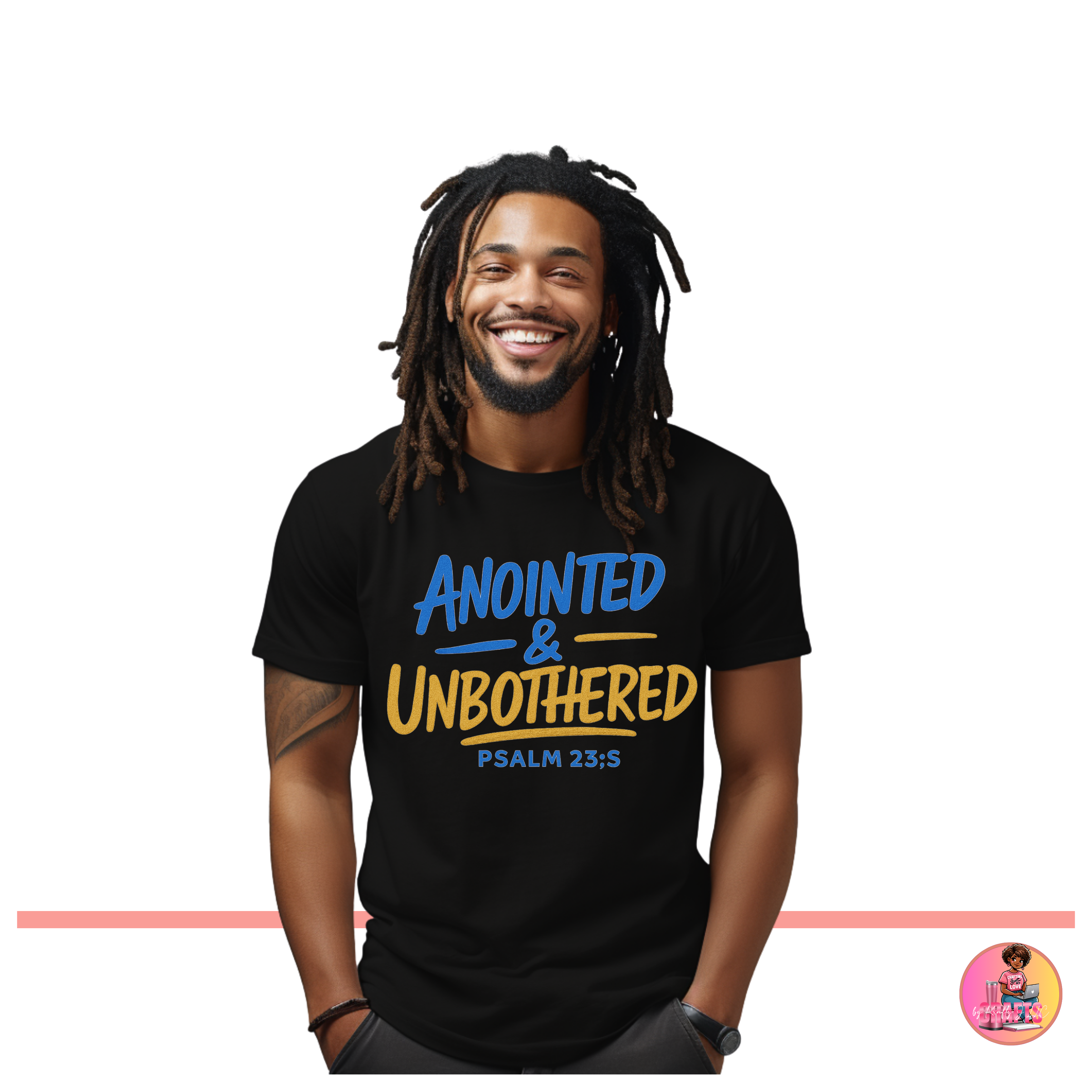 ✝️ Anointed and Unbothered Faith Tee