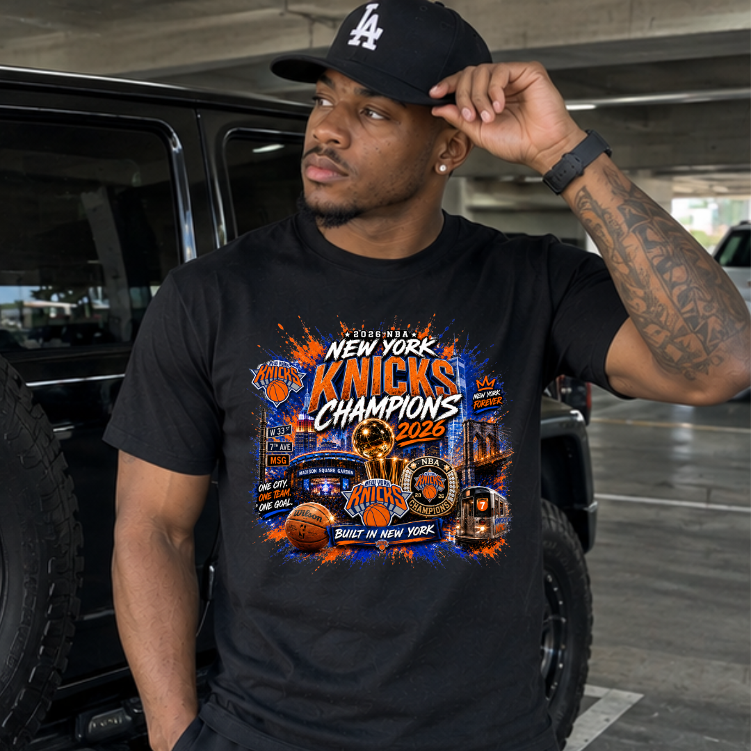 Built in New York Basketball Champions 2026 Unisex Graphic Tee | City Collage One City One Team Fan Shirt