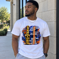 NY Basketball Champions Crossword Roster Unisex Graphic Tee | Championship Trophy NYC Skyline Fan Shirt