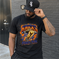NY Basketball Finals 2026 Championship Graphic Tee | City Skyline Trophy Splatter
