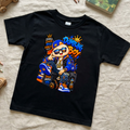 Dumpling Boy Small Dude Big Vibes Dream Hustle Win Kids Streetwear Graphic Tee