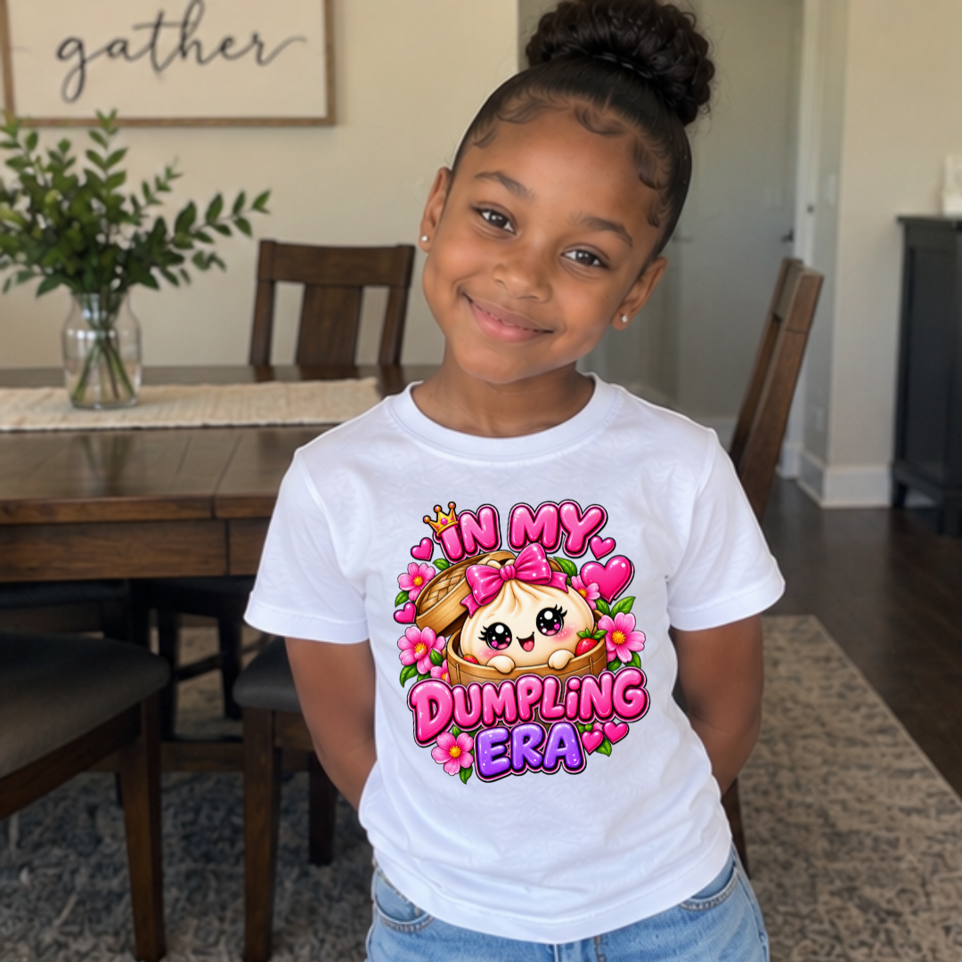 In My Dumpling Era Cute Girls Kids Graphic Tee