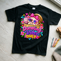 Dumpling Vibes Only Heart Sunglasses Girls Kids Graphic Tee