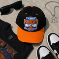 Always New York Basketball Snapback Hat | Black Orange Embroidered Crest New York Forever Cap