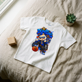 Dumpling Stay Cool Crown Kids Basketball Graphic Tee