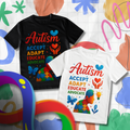 Accept, Adapt, Educate Autism Awareness T-Shirt