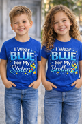 I Wear Blue Autism Awareness T-Shirt
