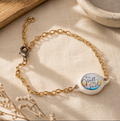 Tap To Pray Survivor Chain Bracelet 14k Gold Plated It Is Well