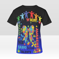 Autism Awareness T-Shirt | Hope Love Support Puzzle Tee